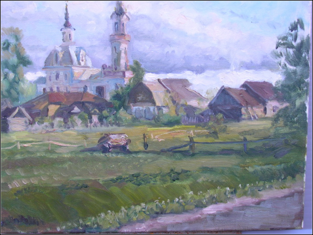 Церковь Архангела Михаила с. Поджигородово. Худ. Е.В.Бакланов